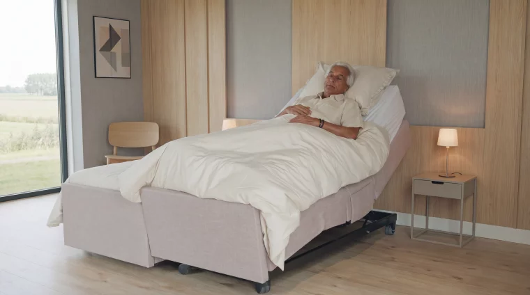 Hoog/Laag bed slapen in zitpositie