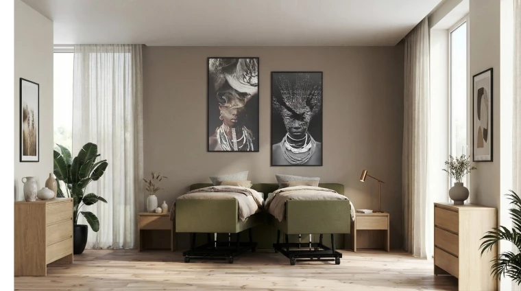 Hoog laag bed in hoge functie