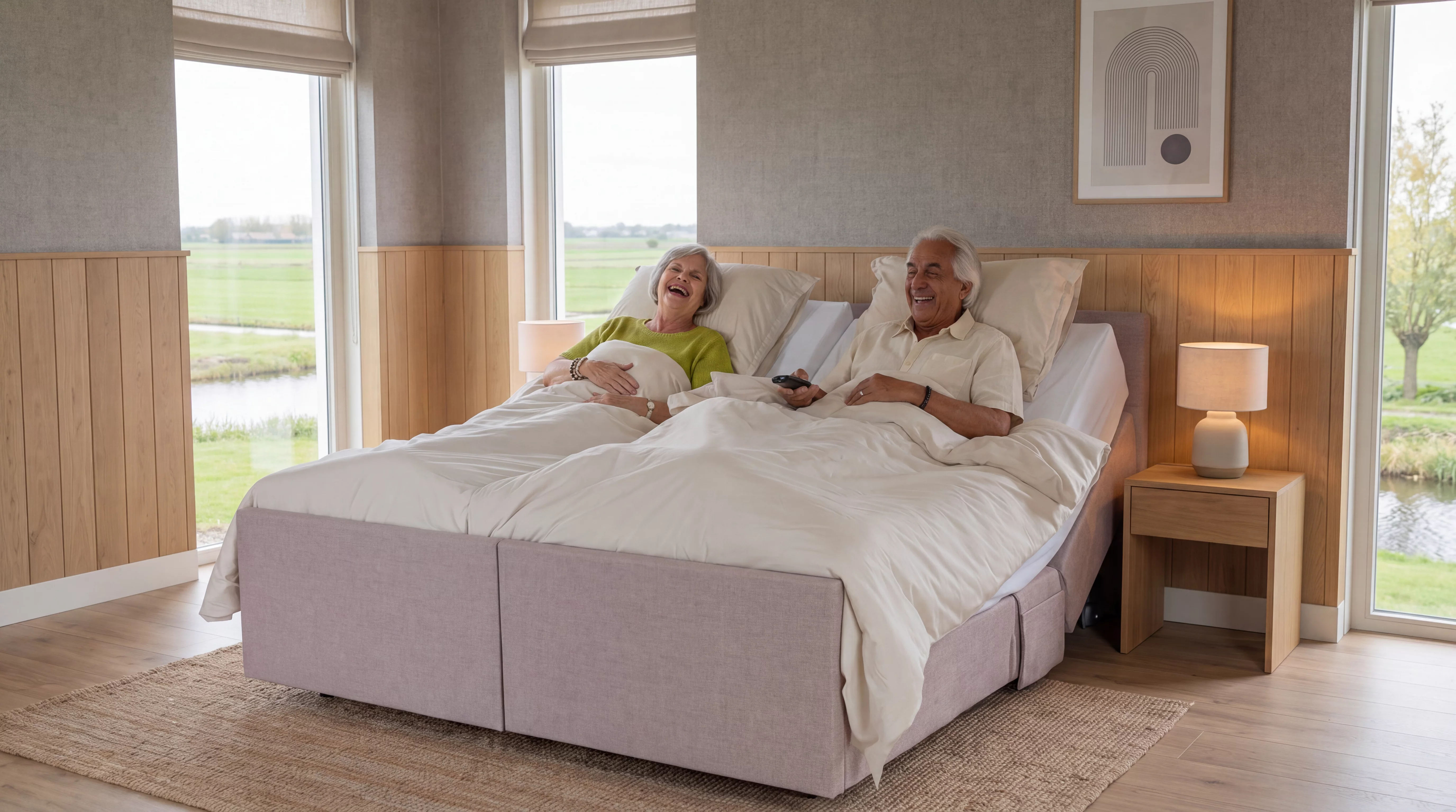 heerlijk slapen op een bed van bedder